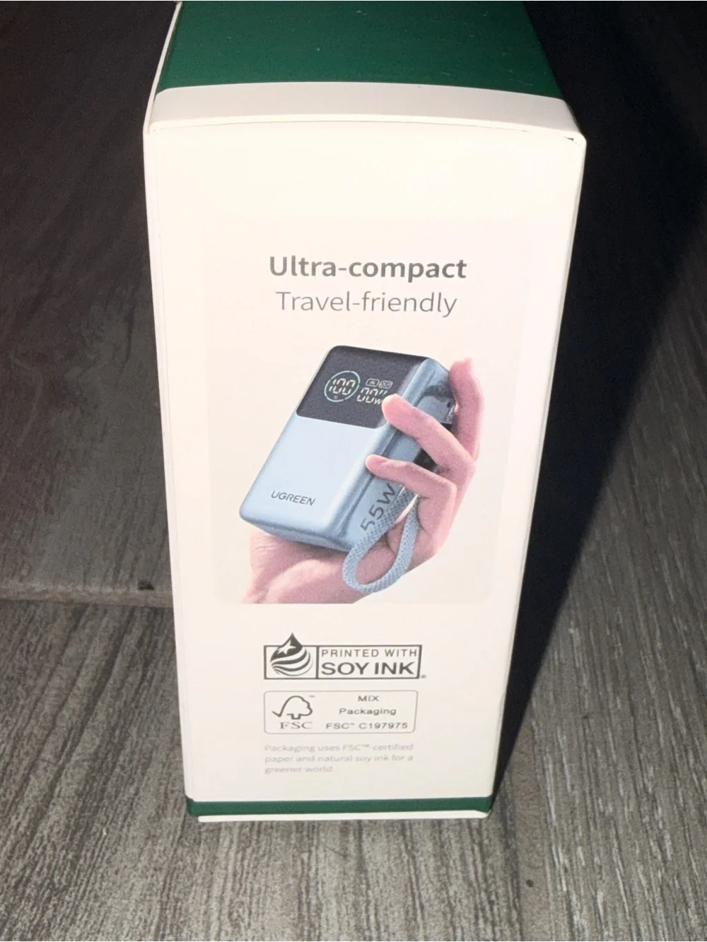 UGREEN 10,000mAh 55W Power Bank Built-In USB-C Cable New Sealed